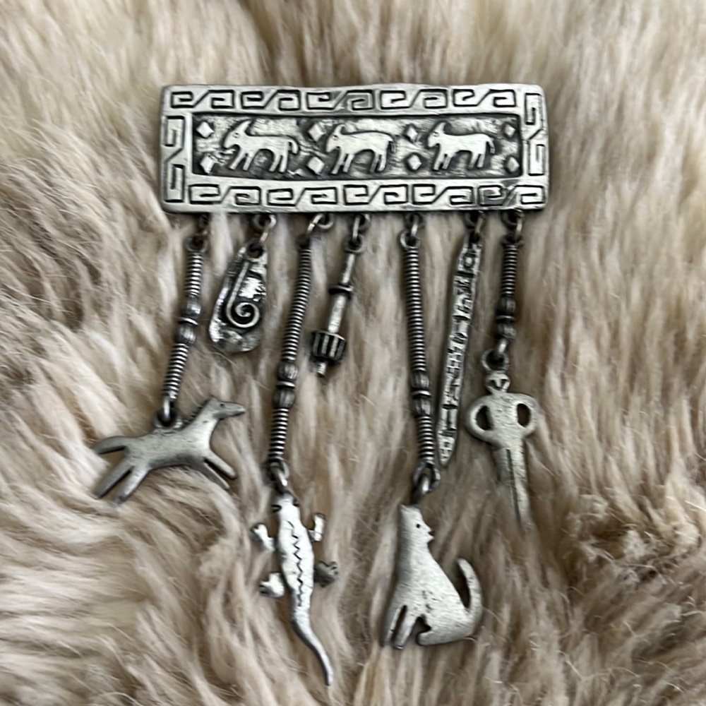 Silver brooch